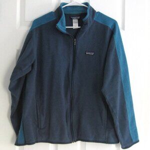 Patagonia Men's Fleece Sweater Jacket Full Zip Sweatshirt Size Large (L) Blue